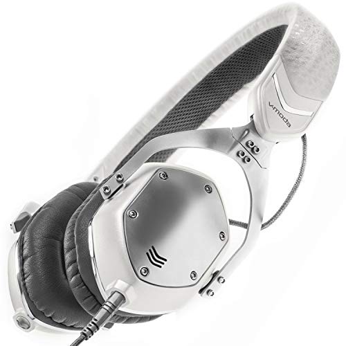 V-MODA XS On-Ear Folding Design Noise-Isolating Metal Headphone (White Silver), Only $99.98