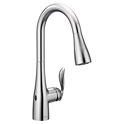 Moen 7594EWC Arbor Motionsense Wave Touchless One-Handle Pulldown Kitchen Faucet Featuring Power Clean, Chrome, Only $221.80
