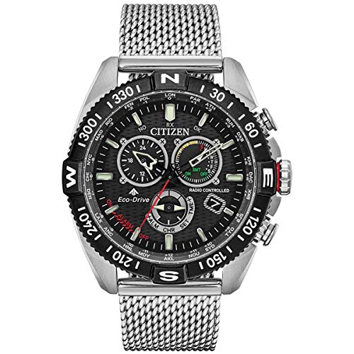 Citizen Men's Promaster Quartz Watch with Stainless Steel Strap, Silver, 22 (Model: CB5840-59E), Only $195.00, You Save $455.00 (70%)