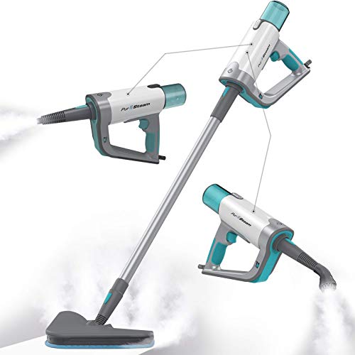 PurSteam Steam Mop Cleaner 12 in 1 for Hardwood/Tiles/Vinyl - Easy-Detachable Handheld Steam Cleaner for Kitchen - Garment - Furniture and Clothes, Multifunctional Whole House Steamer, Only $71.22