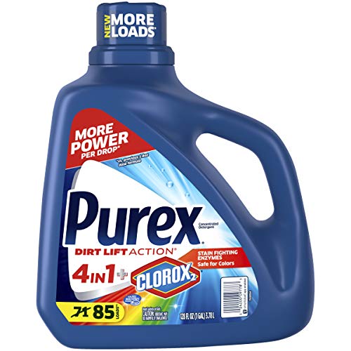 Purex Liquid Laundry Detergent Plus Clorox 2, Original Fresh, 128 Fluid Ounces, 85 Loads (2042950), Only $5.17