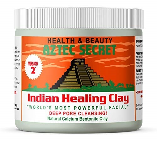 Aztec Secret – Indian Healing Clay 1 lb – Deep Pore Cleansing Facial & Body Mask – The Original 100% Natural Calcium Bentonite Clay – New Version 2, Only $9.99