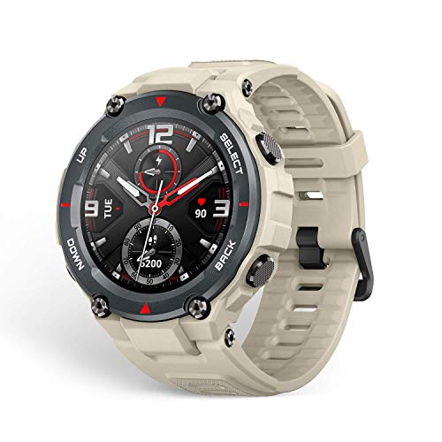 Amazfit T-Rex Smartwatch, Military Standard Certified, Tough Body, GPS, 20-Day Battery Life, 1.3'' AMOLED Display, Water Resistant, 14-Sports Modes, Khaki (W1919US2N), Only $89.99