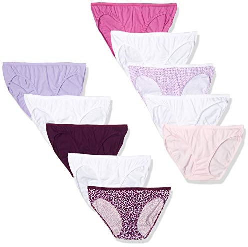 Hanes Women's 10 Pack Cotton Bikini Panty, Assorted, Size 6, Only $10.84, You Save $11.16 (51%)