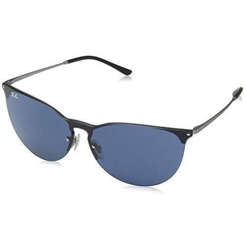 Ray-Ban RB3652 Erika Metal Round Sunglasses, Rubber Gunmetal/Dark Blue, 41 mm, Only $69.35
