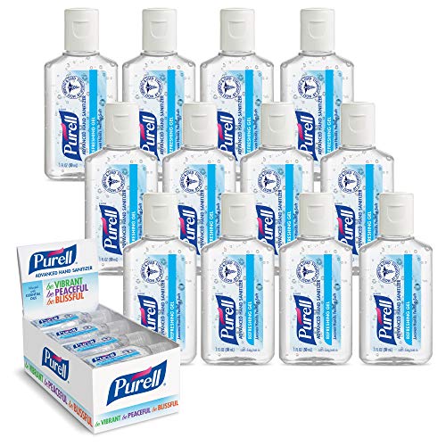 PURELL Advanced Hand Sanitizer Refreshing Gel, 1 fl oz flip Cap Bottle (Box of 12 Bottles)- 3901-24-CMRMETRY, Only $11.75