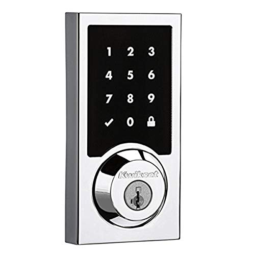 Kwikset 916 Smartcode Zigbee Touchscreen Smartlock (Amazon Key edition – Amazon Cloud Cam required), works with Amazon Alexa, featuring SmartKey Contemporary Style in Polished Chrome, Only $174.21