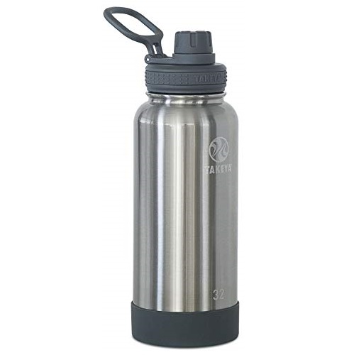 Takeya Actives Insulated Stainless Steel Water Bottle with Spout Lid, 32 oz, Only $19.59