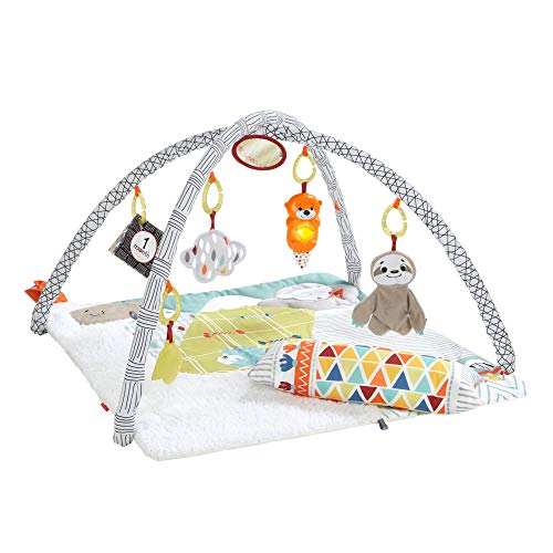 Fisher-Price Perfect Sense Deluxe Gym, Plush Infant Play Mat with Toys, Only $29.99, You Save $30.00 (50%)
