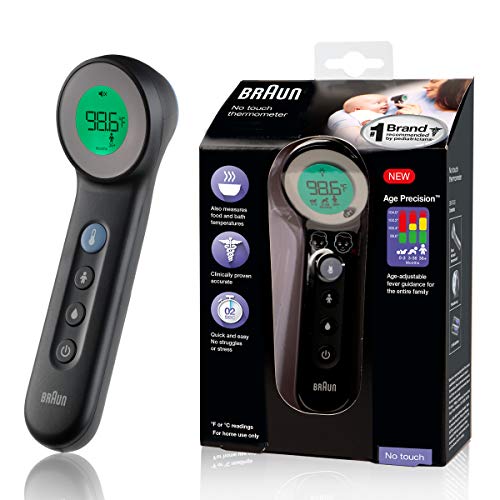 Braun No Touch 3-in-1 Thermometer -  BNT400BUS Touchless Thermometer for Adults, Babies, Toddlers and Kids – Fast, Reliable, and Accurate Results, Only  $19.93