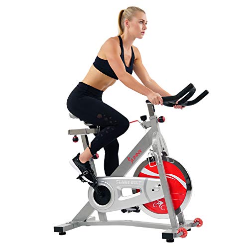Sunny Health & Fitness Indoor Cycle Exercise Bike SF-B901B with Belt Drive, Only$126.88