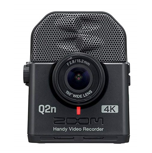 Zoom Q2n-4K Handy Video Recorder, 4K/30P Ultra High Definition Video, Compact Size, Stereo Microphones, Wide Angle Lens, for Recording Music, Video, Youtube Videos, Livestreaming, Only $219.99