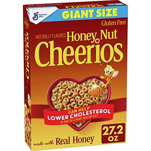 Honey Nut Cheerios, Cereal with Oats, Gluten Free, 27.2 oz, Only $3.79