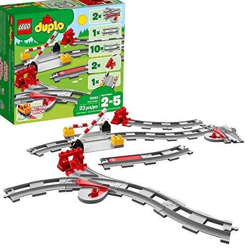 史低价！LEGO乐高DUPLO得宝系列10882  火车轨道，原价$19.99，现仅售$15.99，免运费！