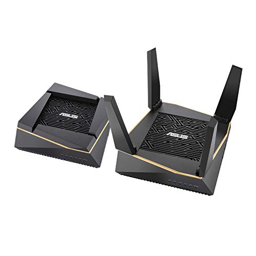 ASUS RT-AX92U (2 PACK Mesh Kit) AX6100 Tri-Band WiFi 6 Gaming Mesh Router with 802.11Ax, Easy App setup, Mobile Game Boost, AiMesh Compatible – A Certified for Humans Device, Only $340.85