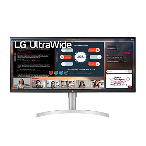 LG 34WN650-W 34-Inch 21:9 UltraWide Full HD (2560 x 1080) IPS Display with VESA DisplayHDR 400 and AMD FreeSync, Silver, Only $299.99