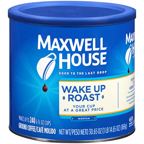 Maxwell House 中度烘焙咖啡粉，30.6 oz，现点击coupon后仅售$3.89，免运费！