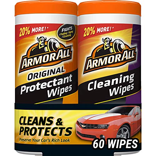 Armor All Car Interior Cleaner Protectant Wipes - Cleaning for Cars And Truck And Motorcycle, 30 Count (Pack of 2), 18779, Only $7.44