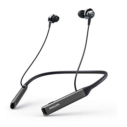 ​Philips Audio WirelPhilips Audio Wireless Neckband Headphones PN505 with Active Noise Canceling, Voice Assistance, Up to 14hours Play time, Hi-Res Audio (TAPN505BK), Black, Only $83.29