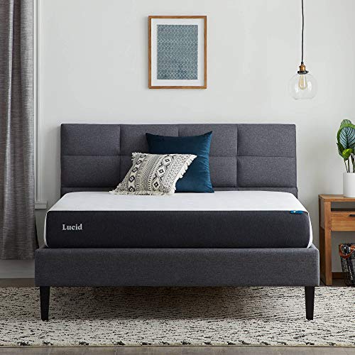 Lucid 8 Inch Gel Memory Foam-Mattress – Firm Feel – Gel Infusion – Hypoallergenic Bamboo Charcoal – Breathable-Cover, Only $185.53