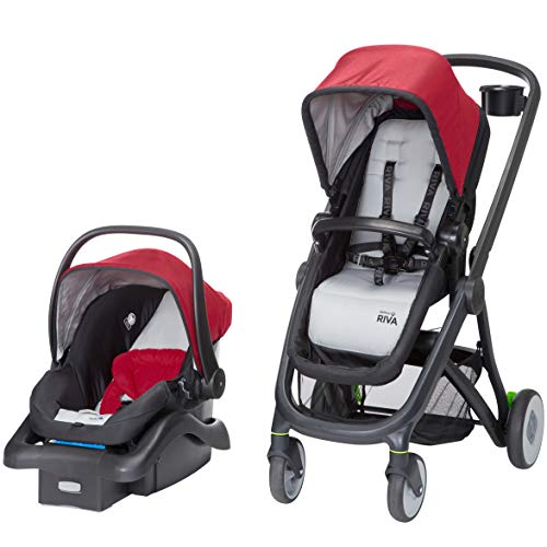 Safety 1st Riva 6 in 1 Flex Modular Travel System with Onboard 35 FLX Infant Car Seat and Base, Red Rocks, Only$169.99