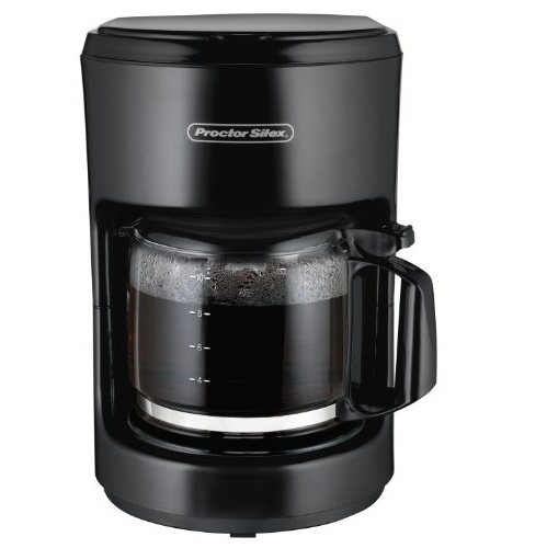 Proctor Silex 10-Cup Coffee Maker, Works with Smart Plugs That Are Compatible with Alexa (48351), Auto Pause and Serve, Black, Only $12.99,