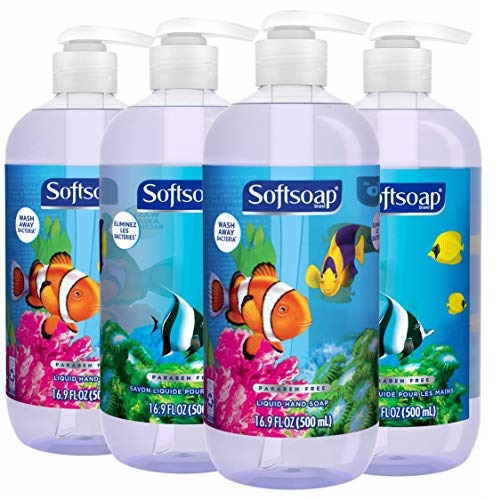 Softsoap Liquid Hand Soap, Aquarium Series - 16.9 fluid ounces (4 Pack), Only $8.39