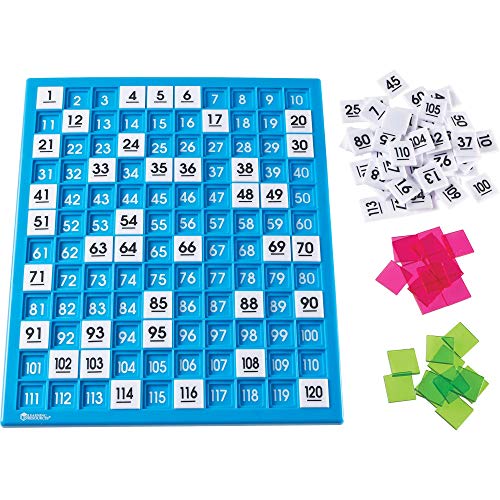 Learning Resources 120 Number Board, Tray & Numbered Tiles, Common Core Math, 181 Piece, Ages 6+, Only $15.72