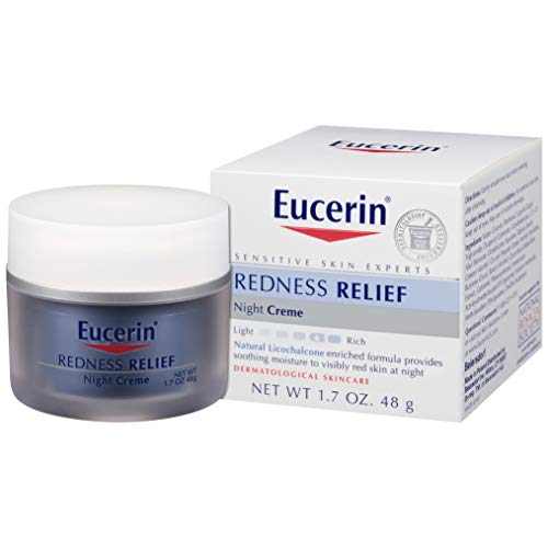 Eucerin Redness Relief Night Creme - Gently Hydrates To Reduce Redness-Prone Skin At Night - 1.7 oz Jar, only  $6.86