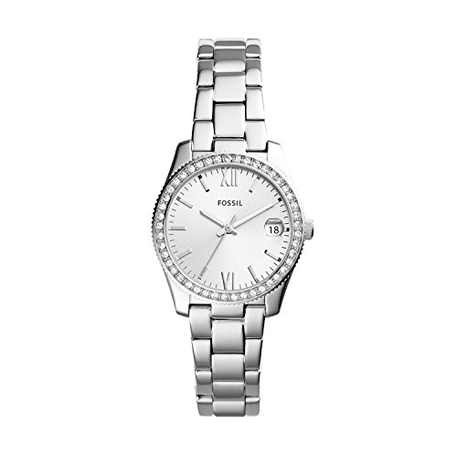 Fossil Women's Scarlette Mini Stainless Steel Quartz  Three-Hand Watch, Color: Silver (Model: ES4317), Only $64.66