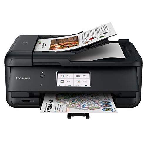 Canon TR8620 All-In-One Printer For Home Office | Copier |Scanner| Fax |Auto Document Feeder | Photo and Document Printing | Airprint (R) and Android Printing, Black, Only $197.77