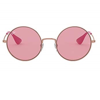 Ray-Ban unisex adult Rb3592 Ja-jo Sunglasses, Shiny Copper/Pink Dark Mirror Red, 55 mm US, Only $82.00