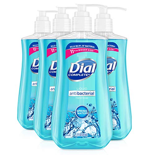 Dial Antibacterial liquid hand soap, spring water, 11 ounce (Pack of 4), 4 Count, Only $7.27