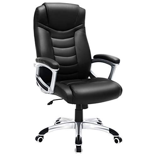 SONGMICS Office Chair with High Back, Black, Only $88.37
