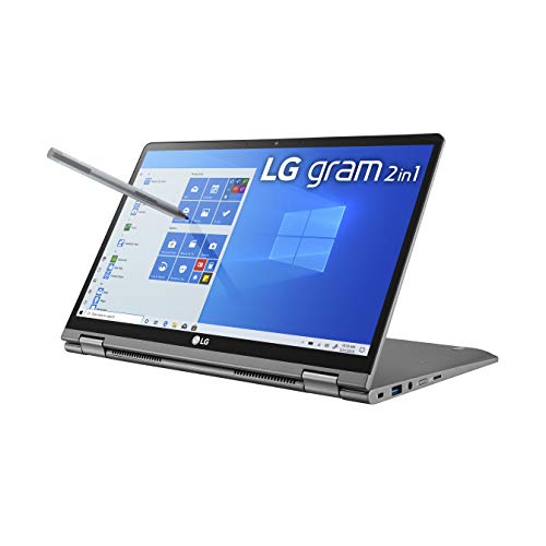 LG Gram 2in1 Convertible Laptop, 14Inch Full HD IPS Touchscreen Display, Intel 10th Gen Core i710510U CPU, 16GB RAM, 1TB 512GB x 2 M.2 MVMe SSD,  20.5 Hour Battery 14T90N 2020, Only $1,199.00