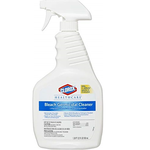 Clorox Healthcare Bleach Germicidal Cleaner Spray, 22 Ounces (68967), Only $12.80