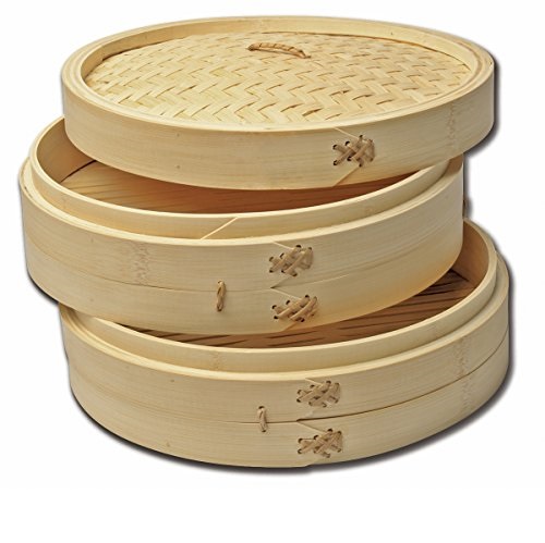 Joyce Chen 26-0012, Bamboo Steamer, 3-Piece, 12-Inch, Only $29.38, You Save $11.12 (27%)