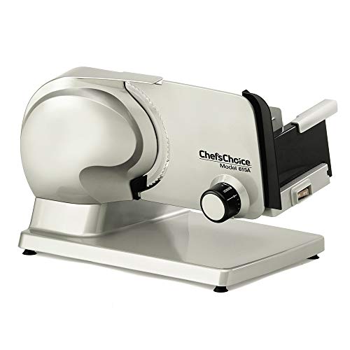 Chef'sChoice Electric Meat Slicer Features Precision thickness Control & Tilted Food Carriage For Fast & Efficient Slicing with Removable Blasy Clean, 7-inch, Silver, Only $119.99