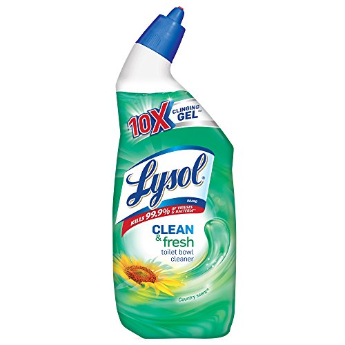 Lysol Toilet Bowl Cleaner Gel, For Cleaning and Disinfecting, Stain Removal, Forest Rain Scent, 24oz, Only $1.82