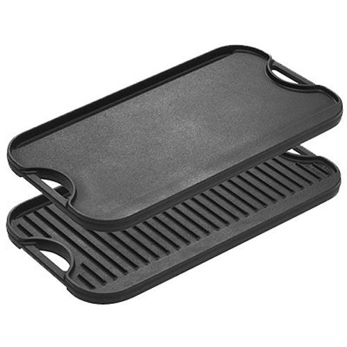 Lodge Pre-Seasoned Cast Iron Reversible Grill/Griddle With Handles, 20 Inch x 10.5 Inch - One tray, Only $44.90, You Save $30.10 (40%)