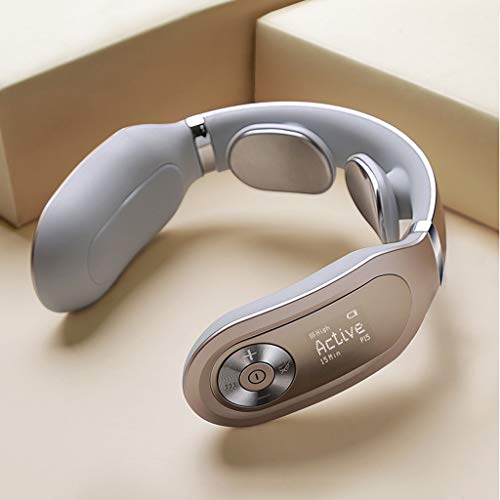 SKG Smart Neck Massager with Voice Broadcast & LED Display Screen Updated Version,Gold, Only $64.98