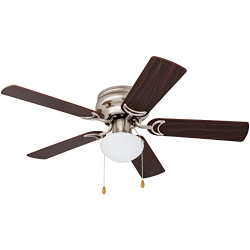 Prominence Home 80029-01 Alvina Led Globe Light Hugger/Low Profile Ceiling Fan, 42 inches, Satin Nickel, Only $49.74, You Save $9.26 (16%)