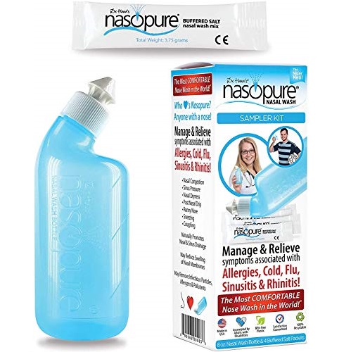 ​Dr. Hana's Nasopure Nasal Wash | Sampler Kit | The Nicer Neti Pot - Nasal Symptoms of Allergies, Cold, Flu, & Sinusitis - Nasal Irrigation/Nasal Spray/Nasal Hygiene, Only $8.96