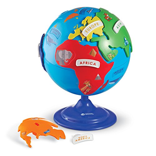 Learning Resources Puzzle Globe, 3-D Geography Puzzle, Fine Motor, Easter Games, Easter Gifts for Kids, 14 Pieces, Ages 3+, Only $12.99