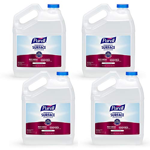 PURELL Foodservice Surface Sanitizer, Pour Gallon EPA Certified Surface Sanitizer (Pack of 4) - 4341-04,Clear, Only $28.15