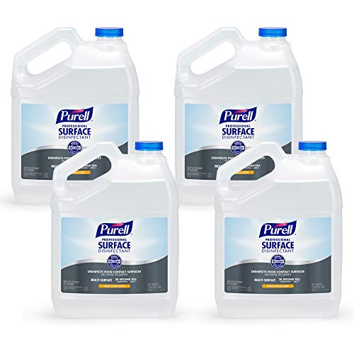 PURELL Professional Surface Disinfectant, Fresh Citrus Scent, 1 Pour Gallon Disinfectant (Pack of 4) - 4342-04, Only $42.00 ($10.50 / Gallons), You Save $17.35 (29%)