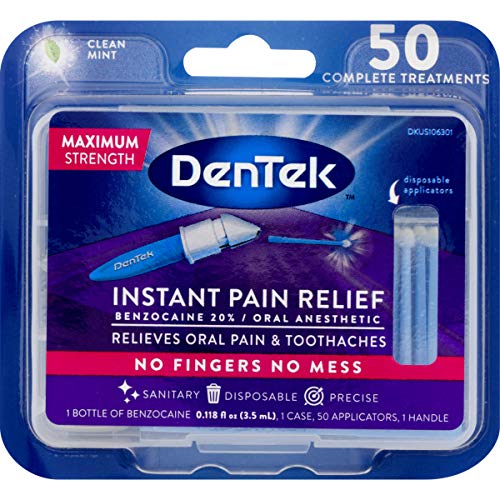 DenTek Instant Oral Pain Relief Maximum Strength Kit for Toothaches | 50 Count, Only $7.59