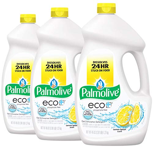 Palmolive Eco Dishwasher Detergent Gel, Lemon Splash - 45 ounce (3 Pack), Only $8.46