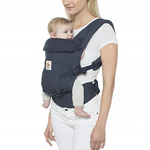 Ergobaby Adapt Ergonomic Multi-Position Baby Carrier (7-45 Pounds), Navy Mini Dots, Only $79.40, You Save $60.60 (43%)
