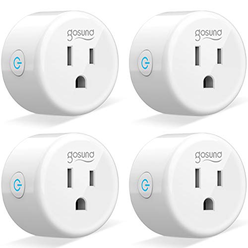 Smart Plug Gosund Smart WiFi Outlet Works with Alexa and Google Home, 2.4G WiFi Only, No Hub Required, ETL and FCC Listed 4 Pack， only $13.99 with discounts